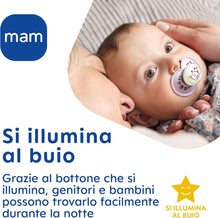 Carica l'immagine nel visualizzatore di Gallery, MAM Original Night Succhietto 16+ mesi, Set da 2 ciucci, Neutro/Verde