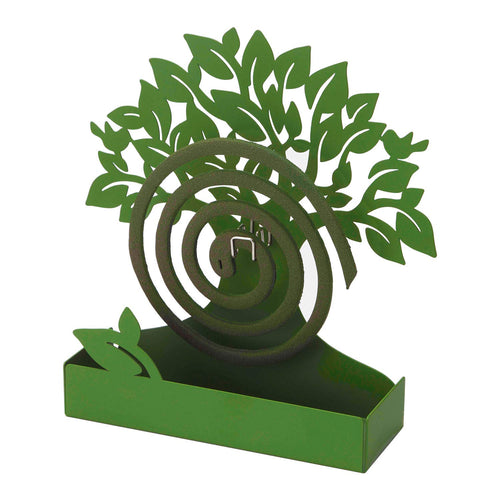 Baroni Home Porta Zampirone in Metallo Albero Verde. Portazampirone da Interno o da Esterno 17X5X17.5cm