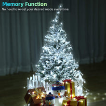 Carica l'immagine nel visualizzatore di Gallery, NEXVIN Luci Albero di Natale Bianco Freddo 20M 200LED Catena Luminosa con 8 Modalità, Funzione Timer e Memoria, Collegabile, Luci Natalizie da Esterno ed Interno, Cavo Trasparente