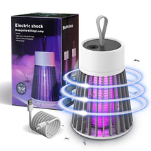 Carica l&#39;immagine nel visualizzatore di Gallery, Zanzariera Elettrica da Interno, Antizanzare Elettrico Portatile, Lampada Antizanzare Casa, Lampada Zanzare Esterno, Racchetta Zanzare Atossica Anti Mosche UV Campeggio 100m² (Ricaricabile, Grigio)