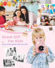 Carica l'immagine nel visualizzatore di Gallery, TIATUA Macchina Fotografica Bambini Istantanea, 3.0 Pollici 48MP Fotocamera Digitale Bambini con 32GB Scheda &amp; Papier Photo, Regalo di Natale per Bambini dai 3-12 Anni