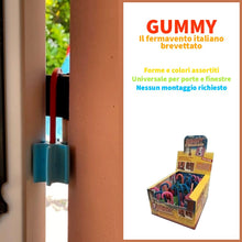 Carica l'immagine nel visualizzatore di Gallery, Ferma Finestra GUMMY - Fermavento Profumato Fermaporta Universale Ammortizzatore Ferma persiane - Gommini Paracolpi Bloc