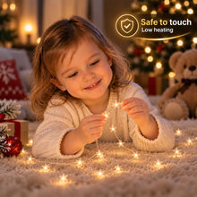 Carica l'immagine nel visualizzatore di Gallery, Liyade Catena Luminosa Stelle 1 m 20 LED, Timer 6H/18H, Batterie