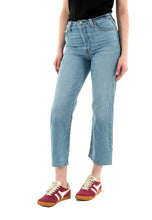 Carica l'immagine nel visualizzatore di Gallery, Levi's Ribcage Straight Ankle Jeans, Cool Winner, 24W / 27L Donna