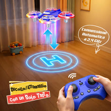Carica l'immagine nel visualizzatore di Gallery, Mini Drone Radiocomandato per Bambini, Giochi Regalo bambino 5-12 Anni