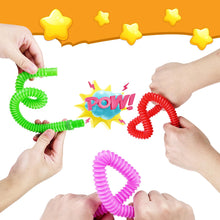 Carica l&#39;immagine nel visualizzatore di Gallery, Newpop 24 pezzi tubi gioco per bambini, Colorati pop tube, pop tubes, tubi allungabili gioco, giocattoli sensoriali Adatti a bambini, ragazzi e adulti