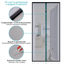 Carica l'immagine nel visualizzatore di Gallery, Apalus VP Zanzariera Magnetica per Porta Balcone 120×240 cm, 2× più resistente del modello Classico, anti-graffio per ga