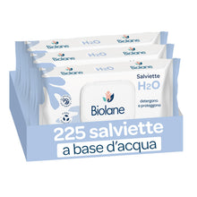 Carica l'immagine nel visualizzatore di Gallery, BIOLANE - Salviette neonato all’Acqua - 225 Salviettine (3x75) - Detergenti Delicate per Neonati - 99% Ingredienti di Or