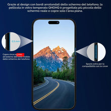 Carica l'immagine nel visualizzatore di Gallery, QHOHQ 3 Pezzi Vetro Temperato per iPhone 15 [6,1 Pollici] e 3 Pezzi Pellicola Fotocamera, Pellicola Prottetiva Anti Graf