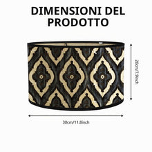 Carica l'immagine nel visualizzatore di Gallery, Paralume Vintage E27 Nero per Lampada da Terra e Sospensioni - Applique Decorativo per Camera da Letto, Studio e Sala da