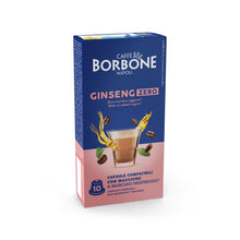 Carica l'immagine nel visualizzatore di Gallery, Caffè Borbone Ginseng Zero - Zero Grassi, Zero Zuccheri, Zero Glutine - 10 Capsule - Compatibili con macchine ad uso dom