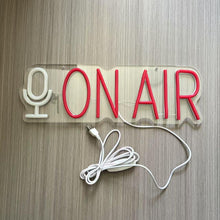 Carica l'immagine nel visualizzatore di Gallery, On Air - Targa al neon a LED per Podcast Studio Streaming Cool LED