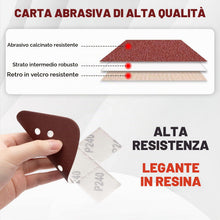 Carica l'immagine nel visualizzatore di Gallery, SHALL 120 fogli abrasivi, cuscinetti per levigatrice per mouse, 2 testine abrasive sostituibili, grane assortite 40/60/8