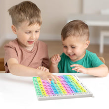 Carica l'immagine nel visualizzatore di Gallery, Pop It Tabellone per moltiplicazione e addizione 2 in 1, Pop It Fidget Toy Giocattoli educativi per bambini,Tabella di m