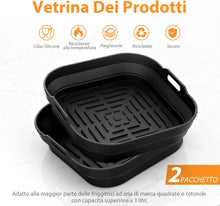 Carica l'immagine nel visualizzatore di Gallery, GRIFEMA Teglia Silicone Friggitrice Aria 2 Pezzi 5-8L per COSORI Ninja