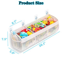 Carica l'immagine nel visualizzatore di Gallery, Buudreza Porta Giochi Vasca da Bagno, Borsa Organizer per Giocattoli da Bagno con 3 Scomparti