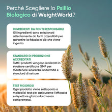 Carica l'immagine nel visualizzatore di Gallery, Bucce di Psillio Biologiche, 180 Capsule Vegane, 1400mg per Dose, 3 Mesi