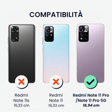 Carica l'immagine nel visualizzatore di Gallery, kwmobile Custodia Compatibile con Xiaomi Redmi Note 11 Pro/Redmi Note 12 Pro 4G Cover - Back Case per Smartphone in Sili