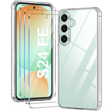 Carica l'immagine nel visualizzatore di Gallery, FLLAO Cover Compatibile con Samsung Galaxy S24 FE 5G con 3 Pellicola Vetro Temperato, Custodia Trasparente Ultra Sottile