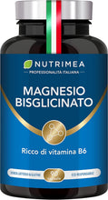 Carica l'immagine nel visualizzatore di Gallery, Magnesio Bisglicinato 1500 mg con Vitamina B6 | 90 Capsule | Nutrimea