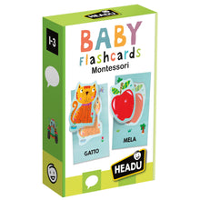 Carica l'immagine nel visualizzatore di Gallery, Headu Baby Flashcards Montessori Ascolta E Pronuncia Le Prime Parole It21666 Gioco Educativo Per Bambini 1-3 Anni Made In Italy