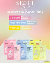 Carica l'immagine nel visualizzatore di Gallery, DERMAL Maschera Viso Idrogel con Acido Ialuronico, Coreana, 4 Pezzi