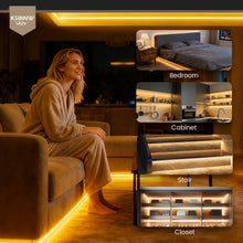 Carica l'immagine nel visualizzatore di Gallery, KSIBNW Striscia LED COB 5Metri, 24V Adesive Strisce LED Alta luminosità Striscia Luce Bianco Naturale 4000K Dimmerabile 