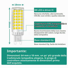 Carica l'immagine nel visualizzatore di Gallery, MENTA Lampadine LED G9 9W Equivalente a 75W, 750Lm, Non Dimmerabile, Luce Bianca Fredda 6000K, 220-240 VAC, Risparmio En