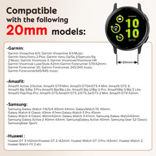 Carica l'immagine nel visualizzatore di Gallery, BDIG Cinturino da 20 mm Compatibile con Amazfit Active 3 Premium/Active 2/Active, Cinturino in Silicone Morbido Conforte