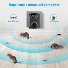 Carica l'immagine nel visualizzatore di Gallery, Repellente per Topi, Ultrasuoni per Ratti, Ultrasuoni Mouse con Luce LED Repellente Dissuasori per Topi Roditori Parassi