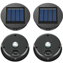 Carica l'immagine nel visualizzatore di Gallery, ELUTENG 4 Pezzi Luci Solari di Ricambio a LED, 8cm Lanterne Solari da Esterno Impermeabile IP55, Pannello Solare per Luc