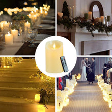 Carica l'immagine nel visualizzatore di Gallery, Lonkenn Candele LED ricaricabili Pack 2 - USB effetto fiamma telecomando, decorazione matrimonio Natale, dimmerabile-15 
