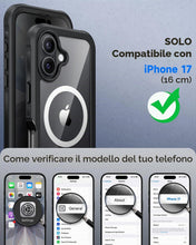 Carica l'immagine nel visualizzatore di Gallery, seacosmo Cover per iPhone 17 Privacy Magnetica, Compatibile con Magsafe, Antispy Schermo Integrata in Vetro Temperato, P
