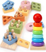 Carica l&#39;immagine nel visualizzatore di Gallery, Subtail Giochi Bambini 1 Anno - Giochi Montessori 1 2 3 Anni - Gioco Legno Puzzle Bambini 1 2 Anni - Torre Montessoriana Giocattoli Bambino 1 Anno - Giochi Educativi Regalo Bambino 1 2 3 Anni