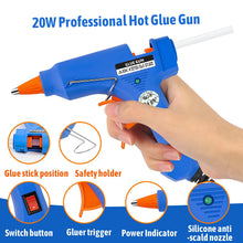 Carica l'immagine nel visualizzatore di Gallery, talifoca Pistola per Colla a Caldo, 20W Pistola per Colla con 40 Stick Colla a Caldo, mini Pistole per Colla a Caldo per