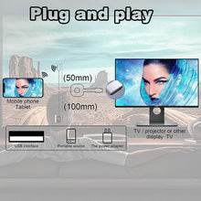 Carica l'immagine nel visualizzatore di Gallery, OBEST Wireless HDMI Dongle Streaming, 5G HD HDMI Wi-Fi Display Dongle, ricevitore 4K Wireless Display Ricevitore per telefoni cellulari, tablet, Macs, Samsung, LG, HTC, PC, supporta Miracast, Airplay,
