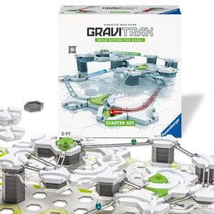 Ravensburger - GraviTrax Starter Kit, Pista di Biglie, Gioco Interattivo ed Educativo STEM, per Bambini 8+ Anni e Adulti, Compatibile con tutti i GraviTrax, 124 Pezzi