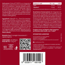 Carica l'immagine nel visualizzatore di Gallery, SiderAL® Forte Integratore alimentare a base di Ferro Sucrosomiale®, No Gusto metallico, Alta Tolerabilità, Alto assorbi