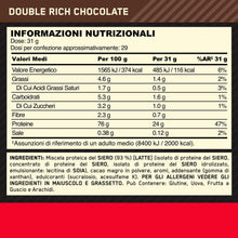 Carica l'immagine nel visualizzatore di Gallery, Optimum Nutrition Gold Standard 100% Whey Proteine in polvere per lo Sviluppo e il Recupero Muscolare con Glutammina e Aminoacidi BCAA Naturali, Gusto Doppio Cioccolato, 29 Dosi, 899 g