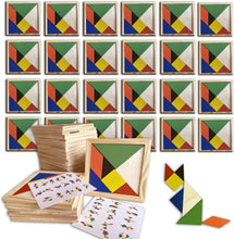 Carica l'immagine nel visualizzatore di Gallery, KUKURULLO Set di 25 Tangram Gadget Compleanno Bambini Regalini Fine Festa Compleanno Bambini Fantastico Gioco di Puzzle per Bambini Invitati Pensierini Bambini Dopo Festa, Puzzle rompicapo