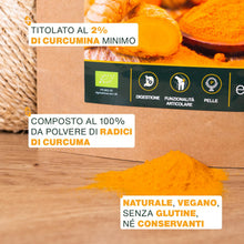 Carica l'immagine nel visualizzatore di Gallery, Curcuma in polvere BIO 200g | 3% Curcumina | Dolori Articolari e Mobilità