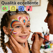 Carica l'immagine nel visualizzatore di Gallery, Truccabimbi Halloween Make Up 12 Colori Bambini Adulti