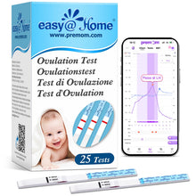 Carica l'immagine nel visualizzatore di Gallery, Easy@Home 25 Test Ovulazione 25mIU/ml, Altamente Preciso, Monitoraggio Attendibile del Ciclo e del Periodo Fertile, Alim