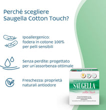 Carica l'immagine nel visualizzatore di Gallery, Saugella Cotton Touch Assorbenti Giorno con Ali, 42 Pezzi