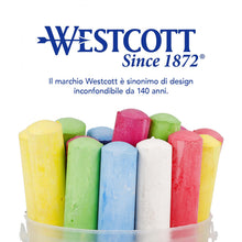 Carica l'immagine nel visualizzatore di Gallery, Westcott gesso stradale | 20 pezzi di gesso stradale colorato per bambini in un pratico secchio per il trasporto | facile da lavare | adatto per asfalto, lavagna o pietra | E-744981 00
