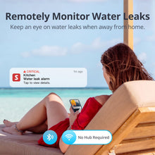 Carica l'immagine nel visualizzatore di Gallery, SwitchBot Rilevatore Perdite Acqua WiFi, Sensore Acqua con Cavo 1m