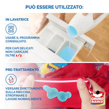 Carica l'immagine nel visualizzatore di Gallery, Omino Bianco Detersivo Lavatrice Liquido, 50 Lavaggi, 2000 ml