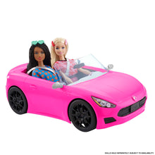 Carica l'immagine nel visualizzatore di Gallery, Barbie - Cabrio Veicolo Decapottabile Rosa a Due Posti con Ruote Funzionanti e Dettagli Realistici, Giocattolo per Bambini 3+ Anni, HBT92