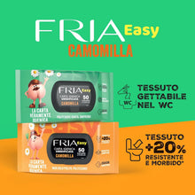 Carica l'immagine nel visualizzatore di Gallery, Fria Easy Carta igienica umidificata, 50 salviette, profumazione variabile