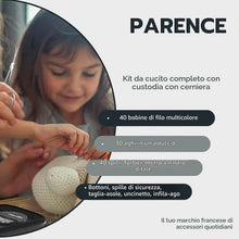 Carica l'immagine nel visualizzatore di Gallery, PARENCE – Kit da cucito completo con custodia a zip – 40 bobine di filo multicolore, aghi, ferri, forbici, accessori da cucito – Ideale per principianti, casa e viaggi